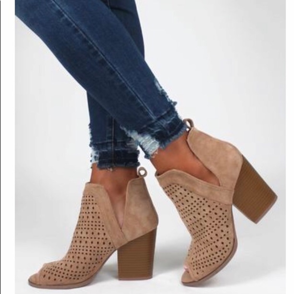 Peep Toe Booties